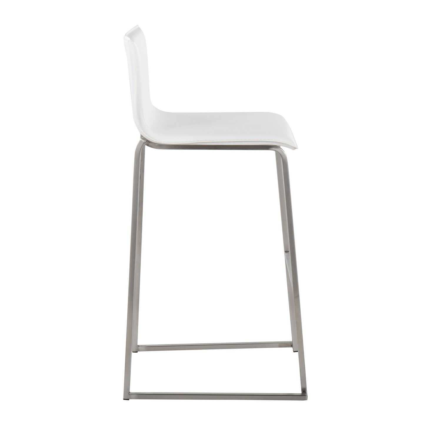 Mara Barstool - Set of 2                       Gold White By LumiSource | Bar Stools | Modishstore - 17