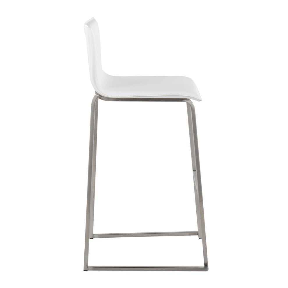 Mara Barstool - Set of 2                       Gold White By LumiSource | Bar Stools | Modishstore - 17