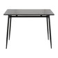 Marcel Contemporary Counter Table in Black Metal and Black Wood By LumiSource | Bar Tables | Modishstore - 6