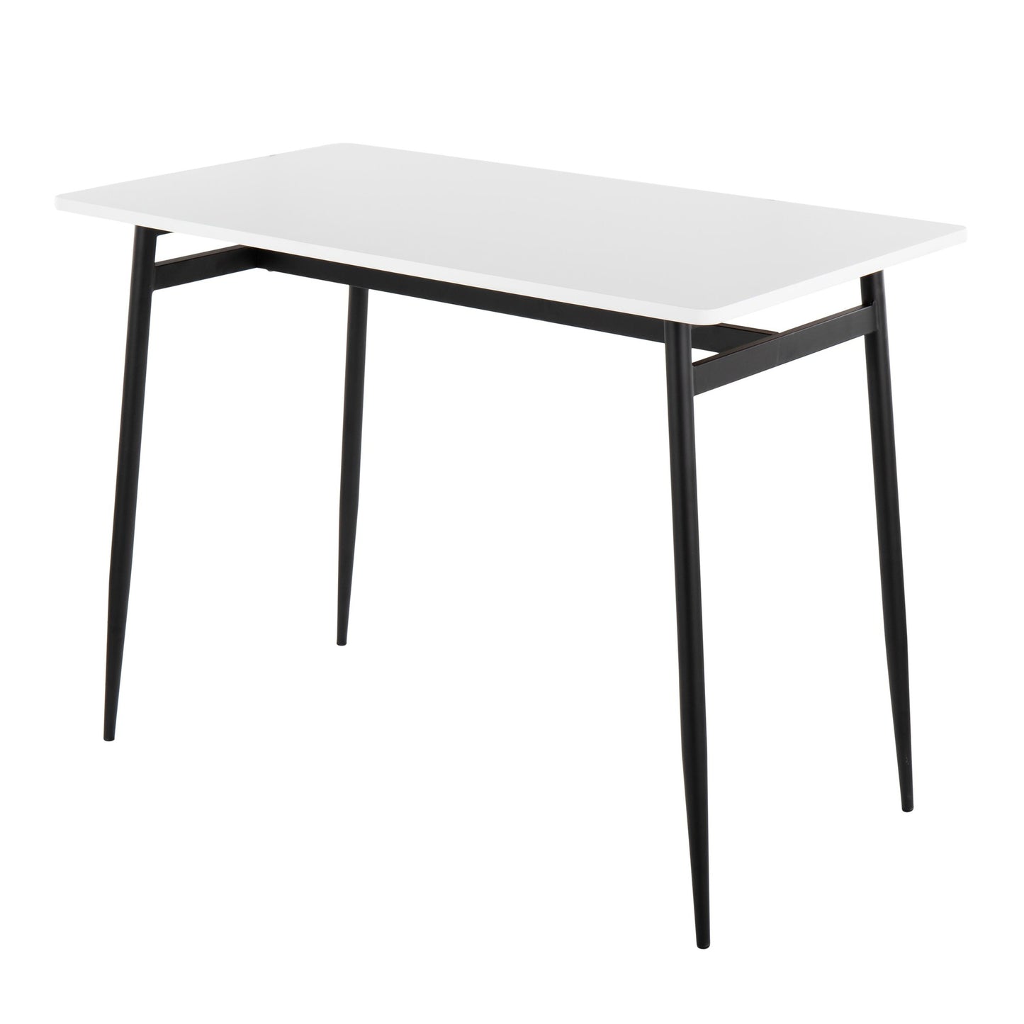 Marcel Contemporary Counter Table in Black Metal and Black Wood By LumiSource | Bar Tables | Modishstore - 11