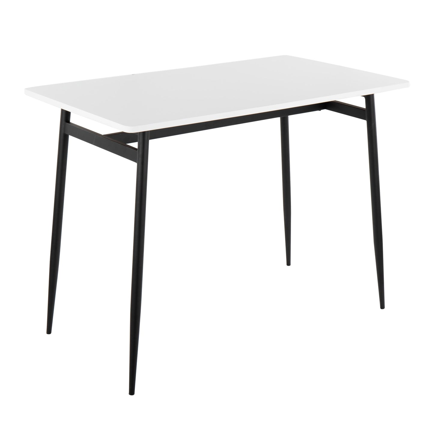 Marcel Contemporary Counter Table in Black Metal and Black Wood By LumiSource | Bar Tables | Modishstore - 8