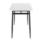 Marcel Contemporary Counter Table in Black Metal and Black Wood By LumiSource | Bar Tables | Modishstore - 10