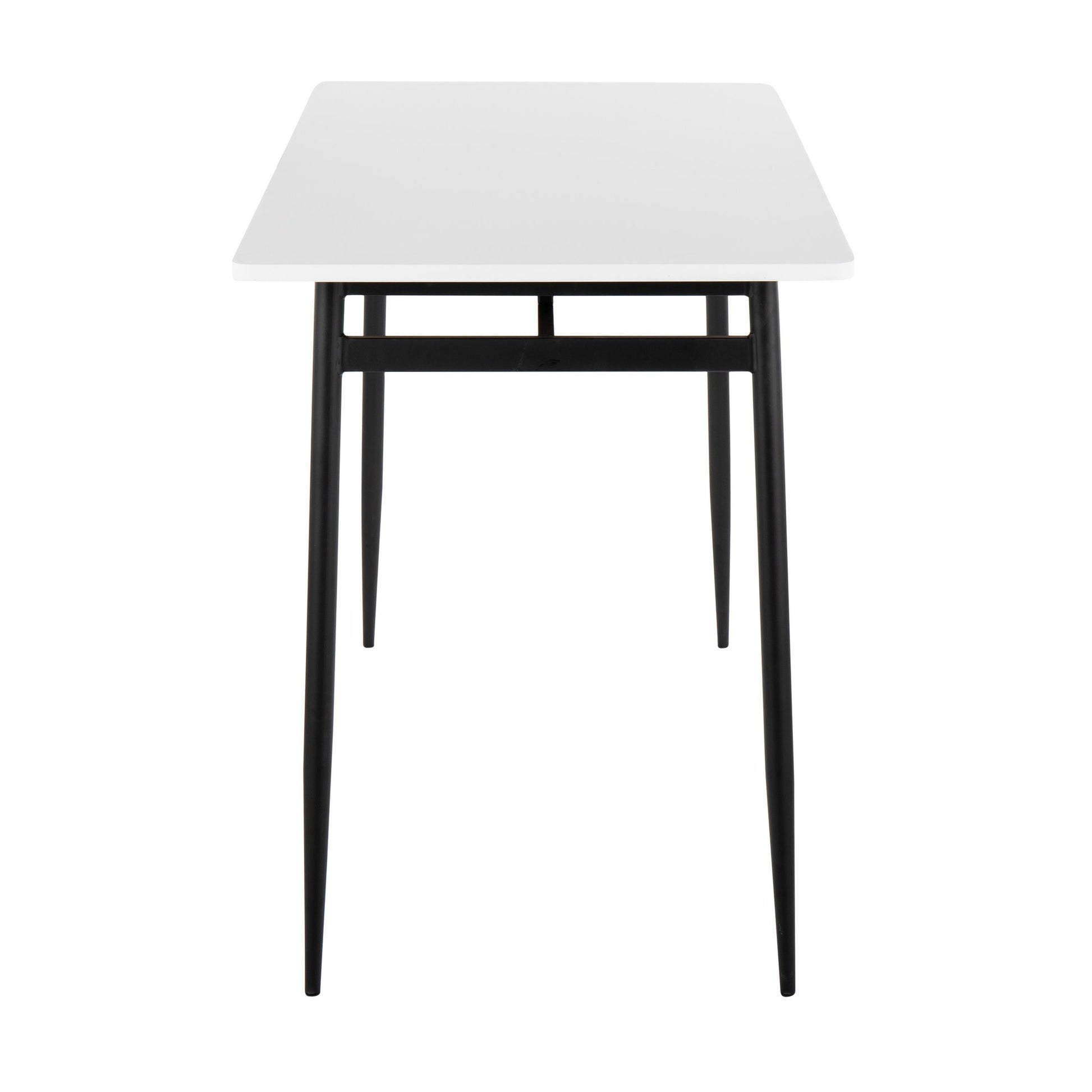 Marcel Contemporary Counter Table in Black Metal and Black Wood By LumiSource | Bar Tables | Modishstore - 10