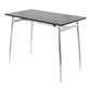 Marcel Contemporary Counter Table in Chrome Metal and Black Wood By LumiSource | Bar Tables | Modishstore - 4
