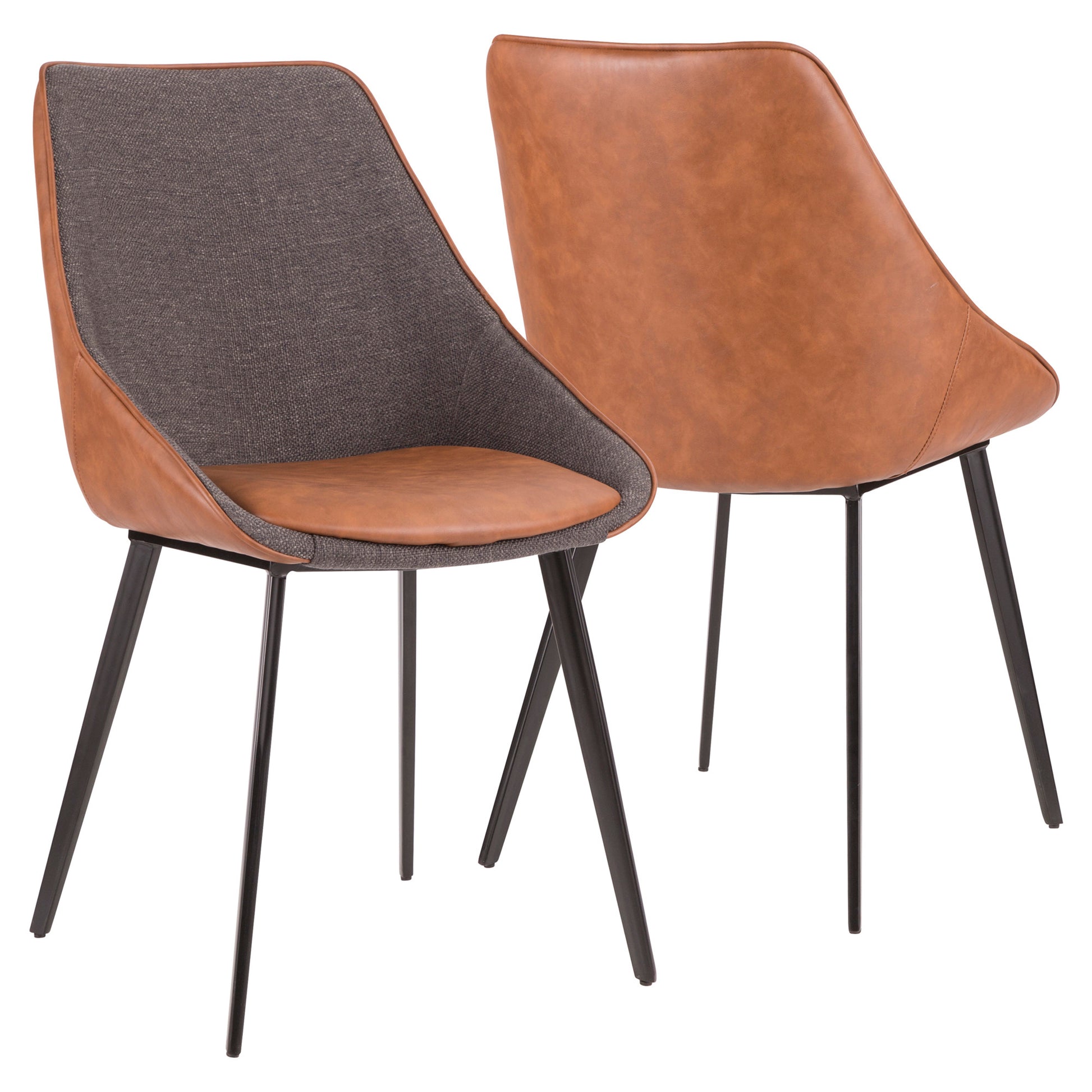 LumiSource Marche Two-Tone Chair - Set of 2 | Dining Chairs | Modishstore - 11