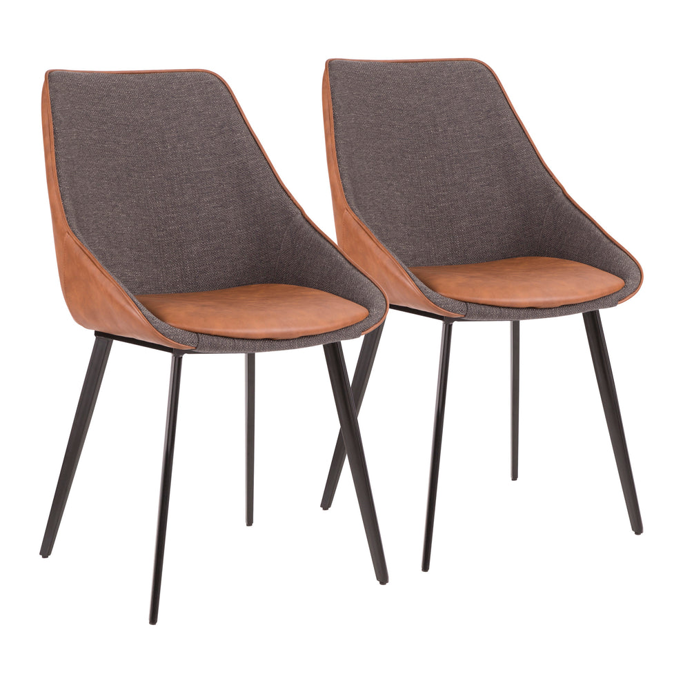 LumiSource Marche Two-Tone Chair - Set of 2 | Dining Chairs | Modishstore - 10