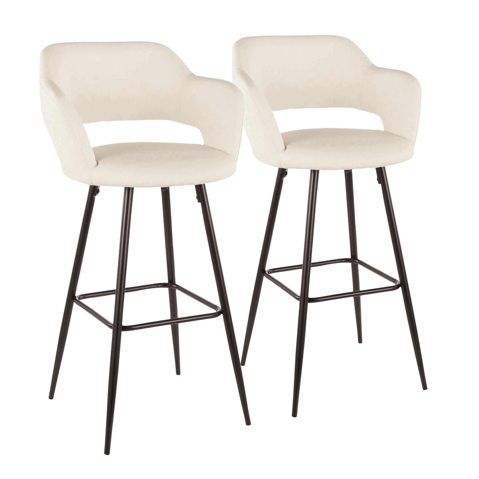 LumiSource Margarite Barstool - Set of 2 | Modishstore | Bar Stools