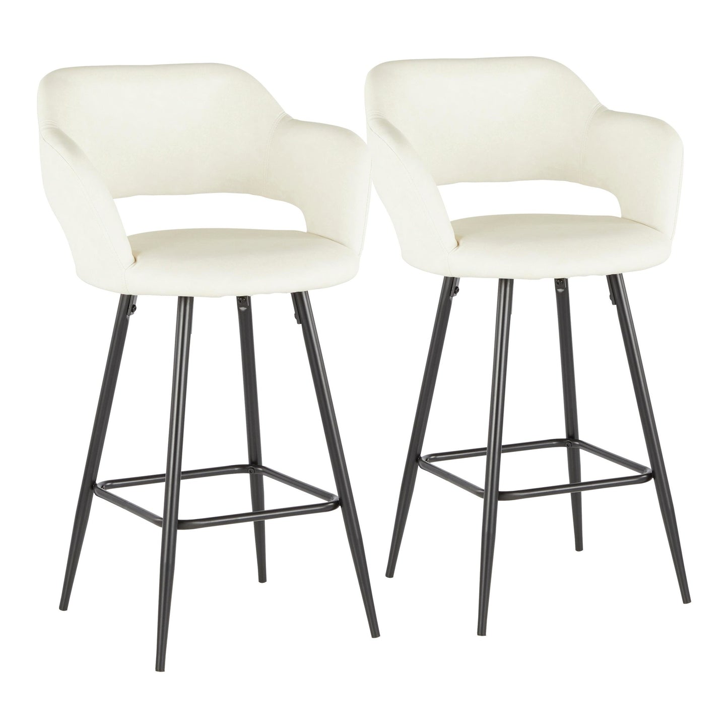 LumiSource Margarite Counter Stool - Set of 2-23