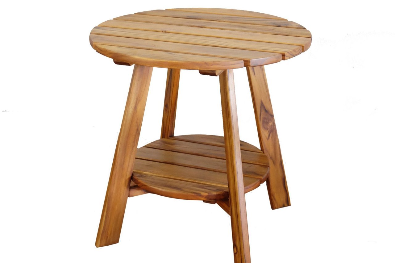 Masaya Adirondack Side Table - Teak | Outdoor Tables | Modishstore - 2
