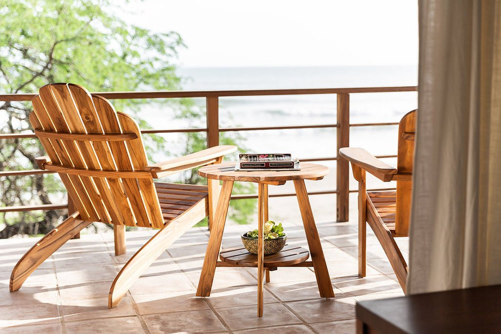 Masaya Adirondack Side Table - Teak | Outdoor Tables | Modishstore - 3
