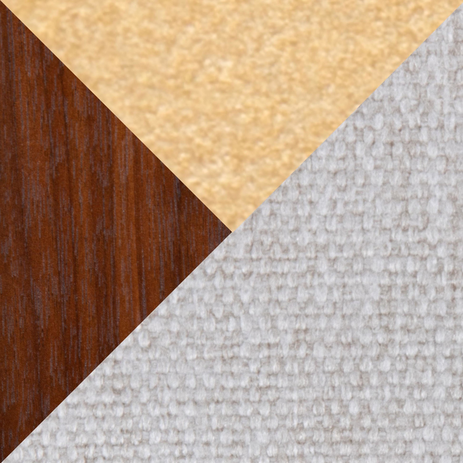 Mason Mara 30" Contemporary Fixed-Height Barstool in Gold Metal, Walnut Wood and Cream Fabric By LumiSource - Set of 2 | Bar Stools | Modishstore - 4