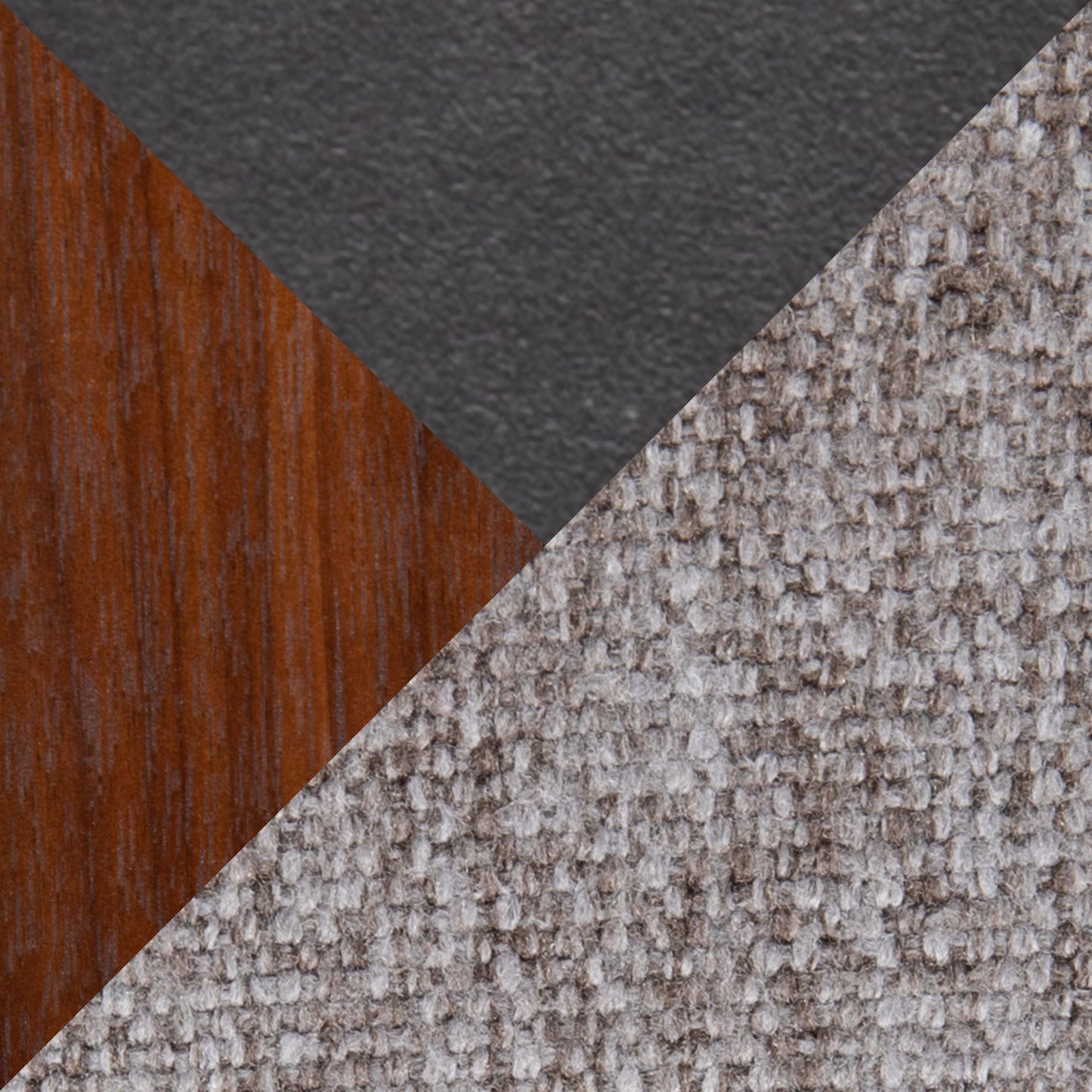 Mason Mara 30" Contemporary Fixed-Height Barstool in Black Metal, Walnut Wood and Cream Fabric By LumiSource - Set of 2 | Bar Stools | Modishstore - 20