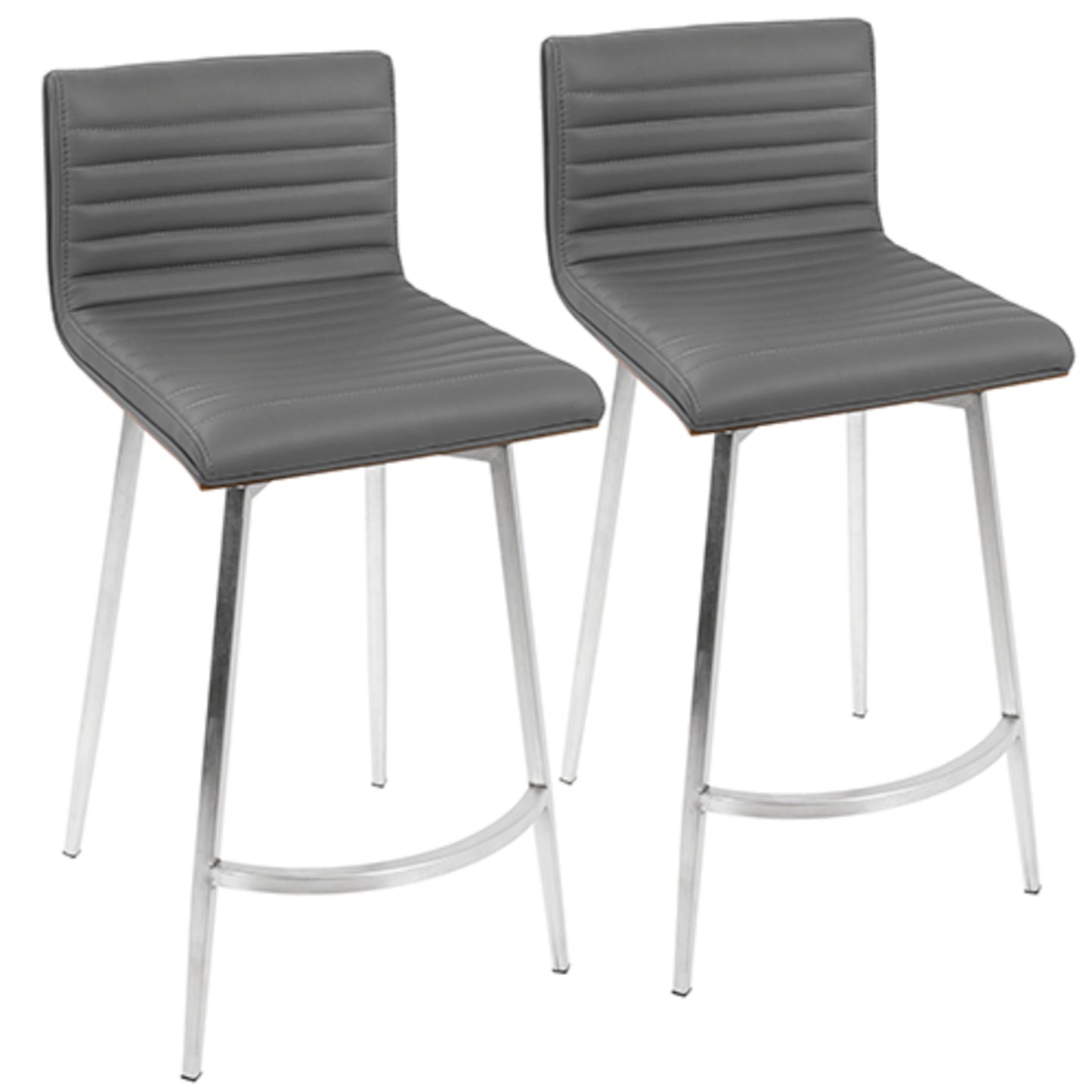 LumiSource Mason Swivel Counter Stool - Set of 2 | Modishstore | Counter Stools