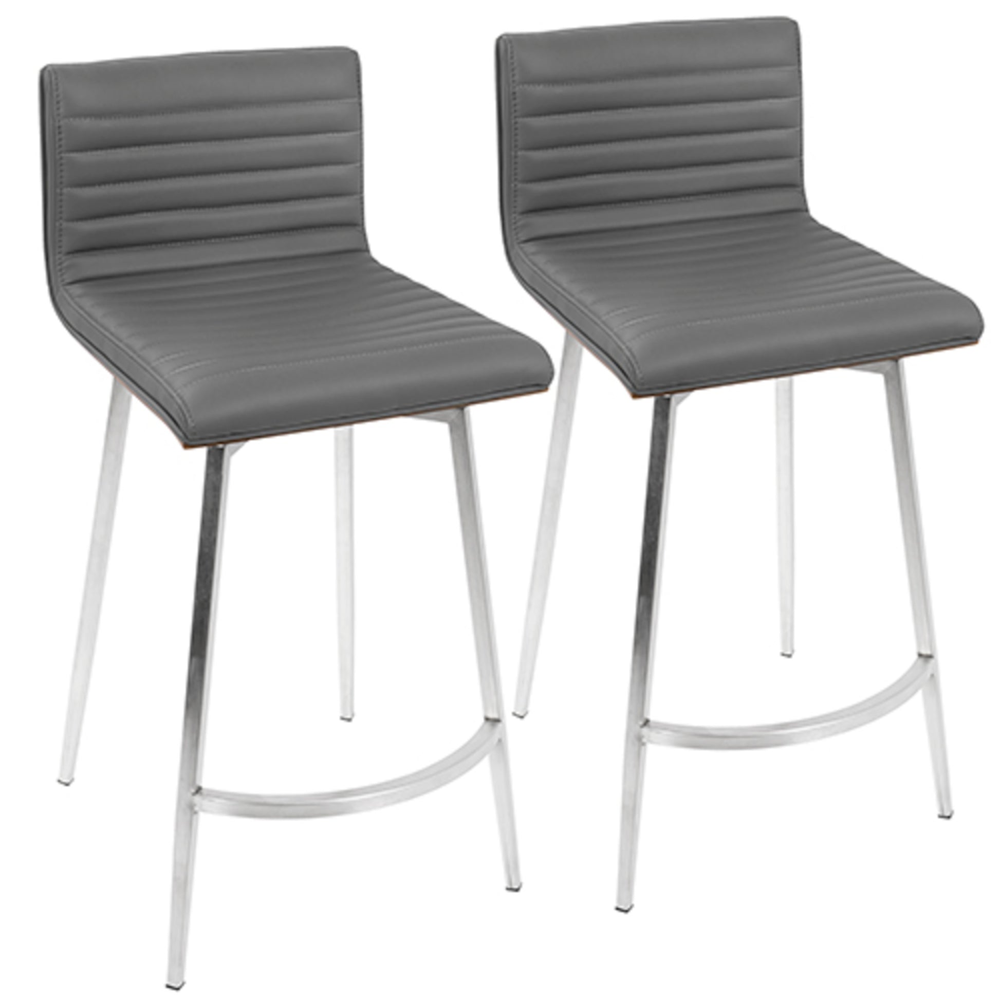 LumiSource Mason Swivel Counter Stool - Set of 2 | Modishstore | Counter Stools
