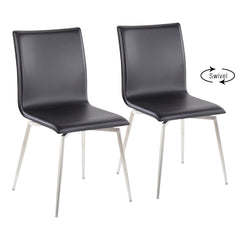 LumiSource Mason Upholstered Chair - Set of 2
