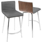 LumiSource Mason Swivel Counter Stool - Set of 2-5