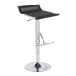 Mirage Ale Contemporary Adjustable Bar Stool in Chrome and Black Mesh By LumiSource | Bar Stools | Modishstore
