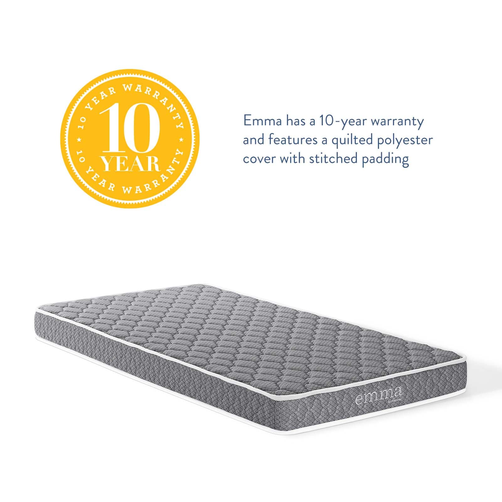 Modway Emma 6" Narrow Twin Mattress - MOD-6138 | Mattresses | Modishstore - 4