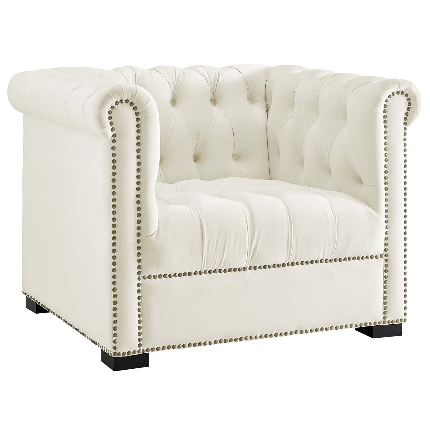 Modway Heritage Upholstered Velvet Armchair | Armchairs | Modishstore-12