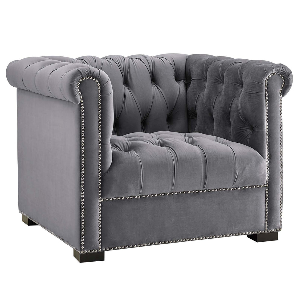 Modway Heritage Upholstered Velvet Armchair - EEI-3065 | Armchairs | Modishstore - 14