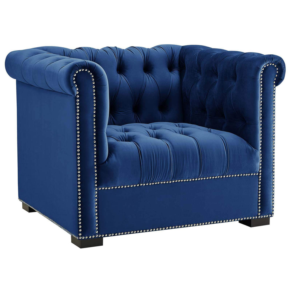 Modway Heritage Upholstered Velvet Armchair - EEI-3065 | Armchairs | Modishstore - 2