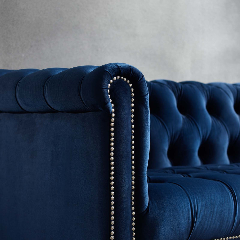 Modway Heritage Upholstered Velvet Armchair - EEI-3065 | Armchairs | Modishstore - 3