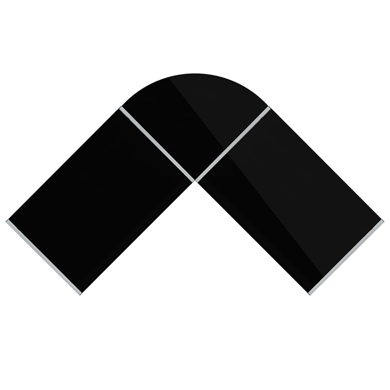 Glass L-Shape Corner Computer Desk with Silver Metal Frame | Desks | Modishstore - 6