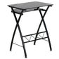 Black Tempered Glass Computer Desk with Pull-Out Keyboard Tray by Flash Furniture | Desks | Modishstore - 2