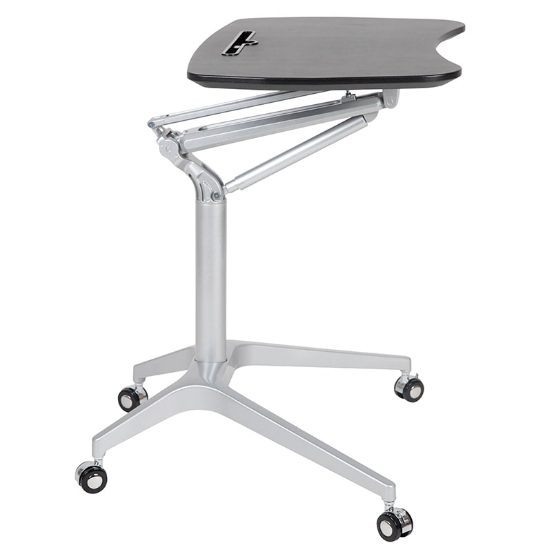 Mobile Sit-Down, Stand-Up Computer Ergonomic Desk by Flash Furniture | Desks | Modishstore