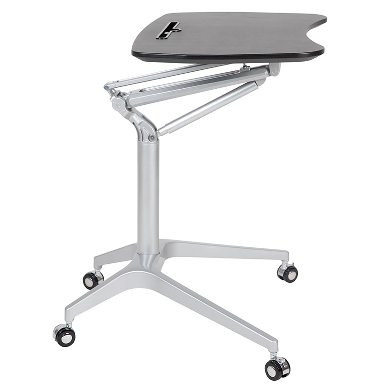 Mobile Sit-Down, Stand-Up Computer Ergonomic Desk by Flash Furniture | Desks | Modishstore - 1