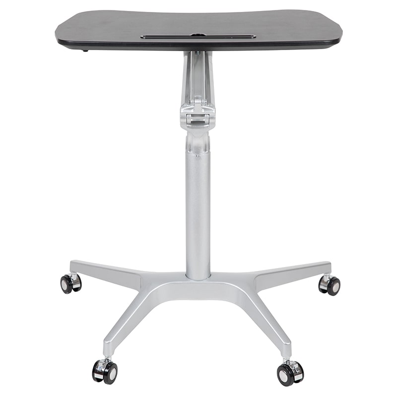 Mobile Sit-Down, Stand-Up Computer Ergonomic Desk by Flash Furniture | Desks | Modishstore-3