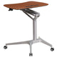 Mobile Sit-Down, Stand-Up Computer Ergonomic Desk by Flash Furniture | Desks | Modishstore-18