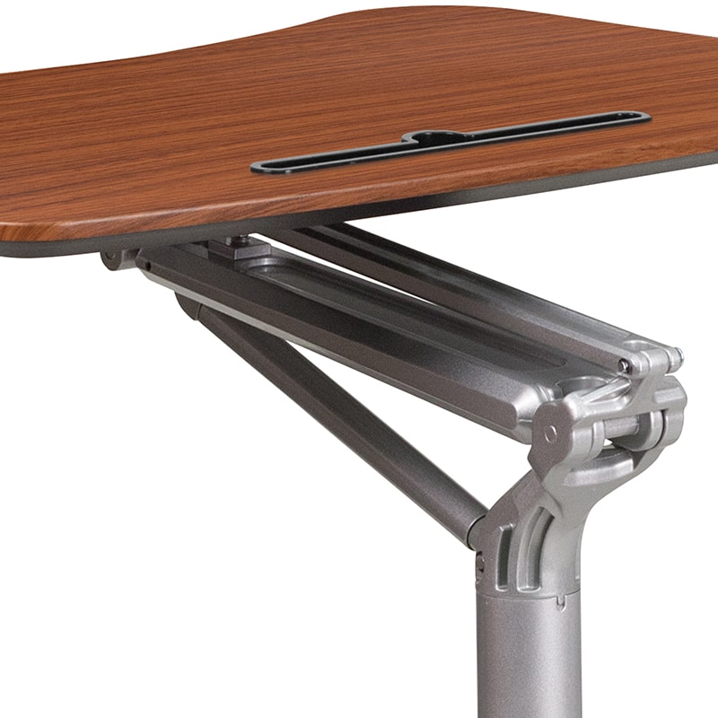 Mobile Sit-Down, Stand-Up Computer Ergonomic Desk by Flash Furniture | Desks | Modishstore-16