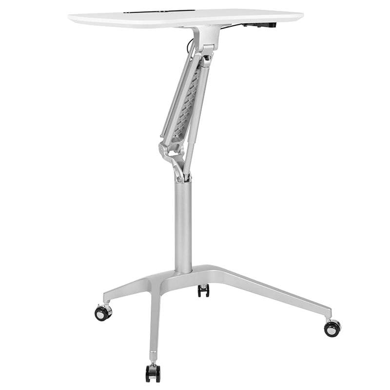 Mobile Sit-Down, Stand-Up Computer Ergonomic Desk by Flash Furniture | Desks | Modishstore - 16