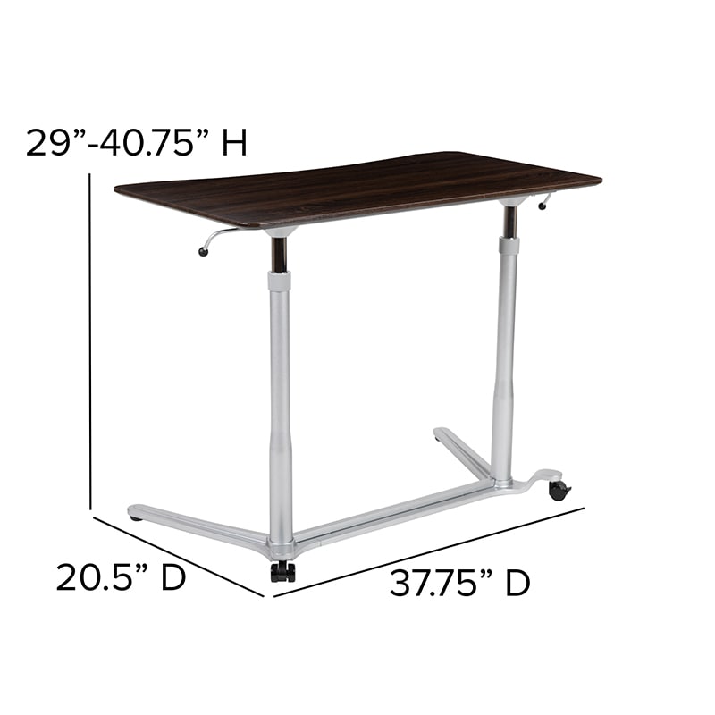 Sit-Down, Stand-Up Computer Ergonomic Desk by Flash Furniture | Desks | Modishstore-24