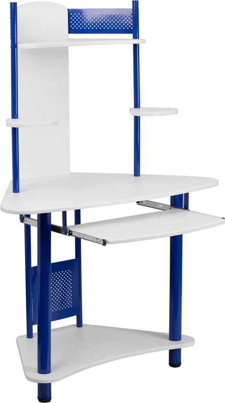 Corner Computer Desk with Hutch by Flash Furniture | Desks | Modishstore - 1