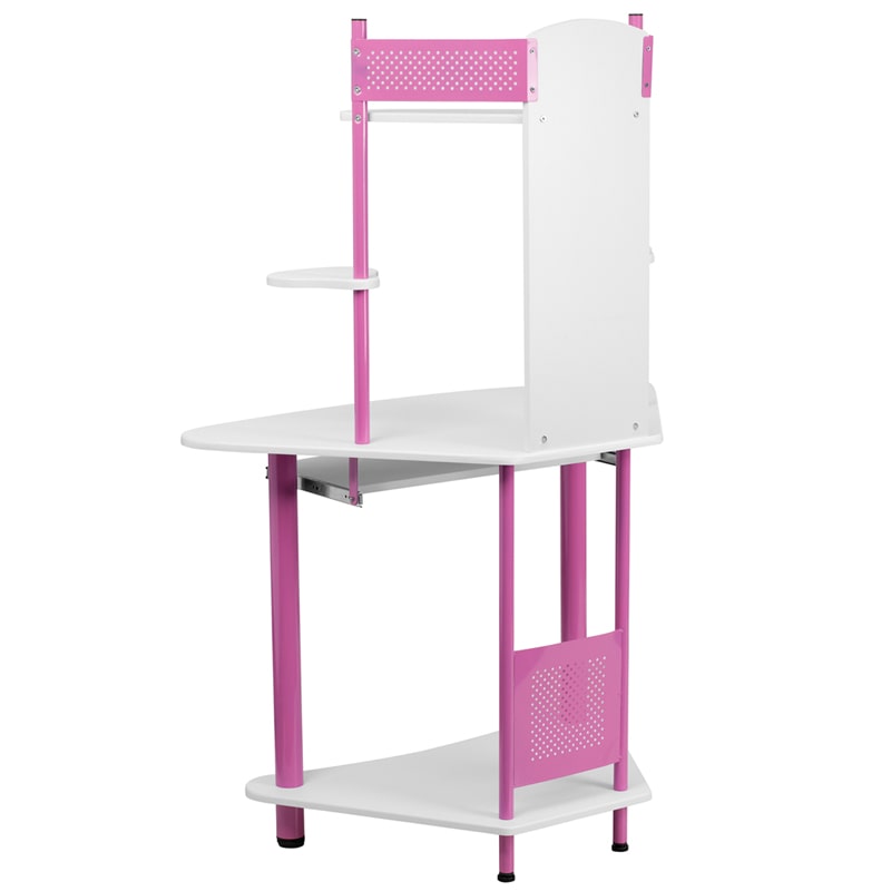 Corner Computer Desk with Hutch by Flash Furniture | Desks | Modishstore - 3