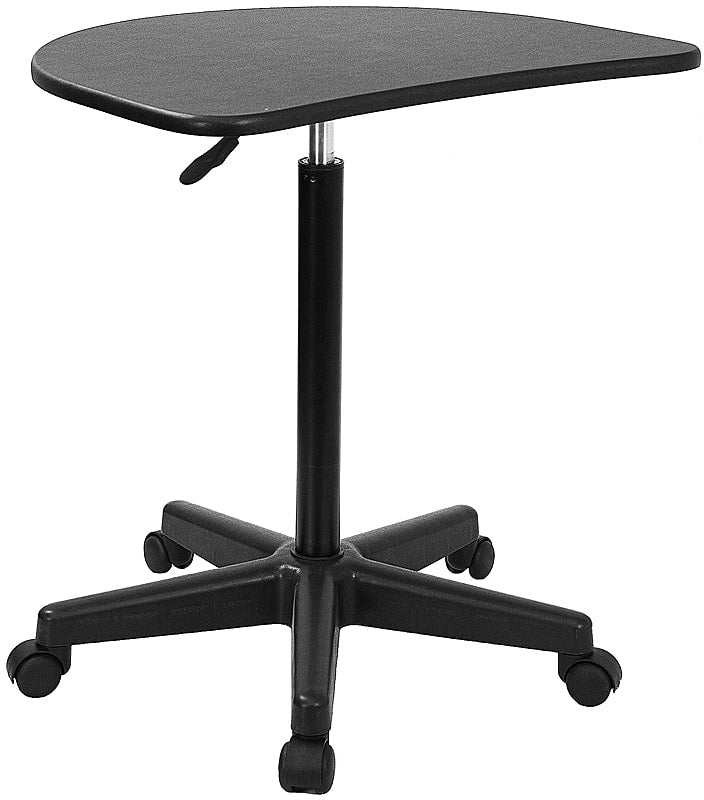 Black Sit to Stand Mobile Laptop Computer Desk | Desks | Modishstore - 2