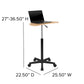 Stand Mobile Laptop Computer Desk by Flash Furniture | Desks | Modishstore-3