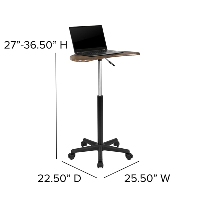 Stand Mobile Laptop Computer Desk by Flash Furniture | Desks | Modishstore - 14