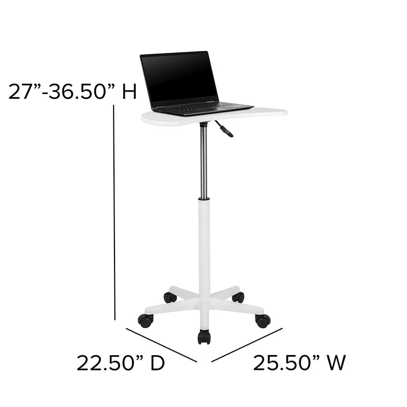 Stand Mobile Laptop Computer Desk by Flash Furniture | Desks | Modishstore - 27