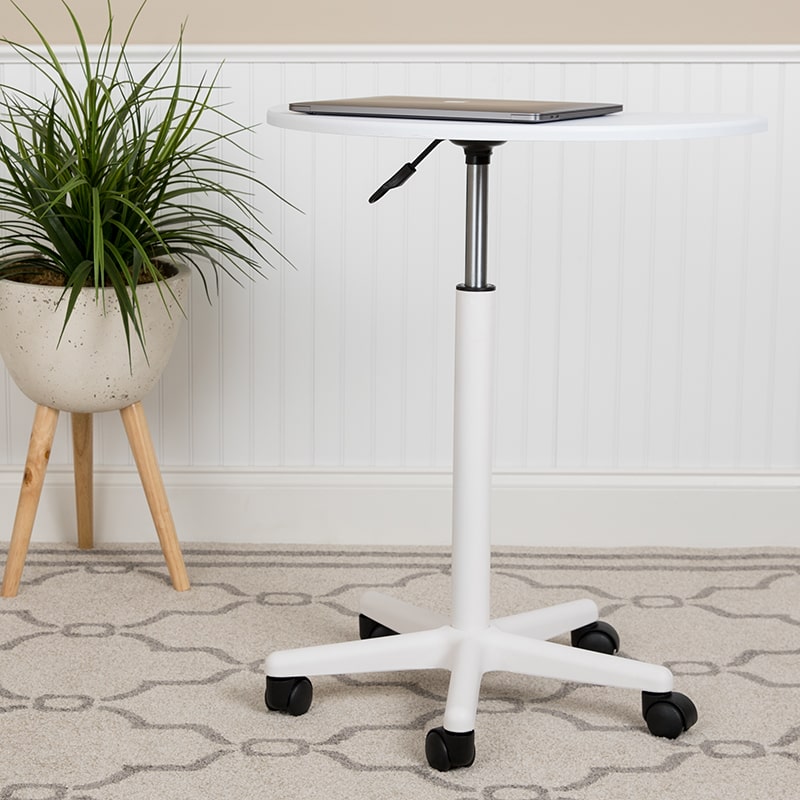 Stand Mobile Laptop Computer Desk by Flash Furniture | Desks | Modishstore - 38