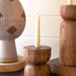 Mango Wood Taper Candle Holders Set Of 2 By Kalalou | Candle Holders |  Modishstore  - 3