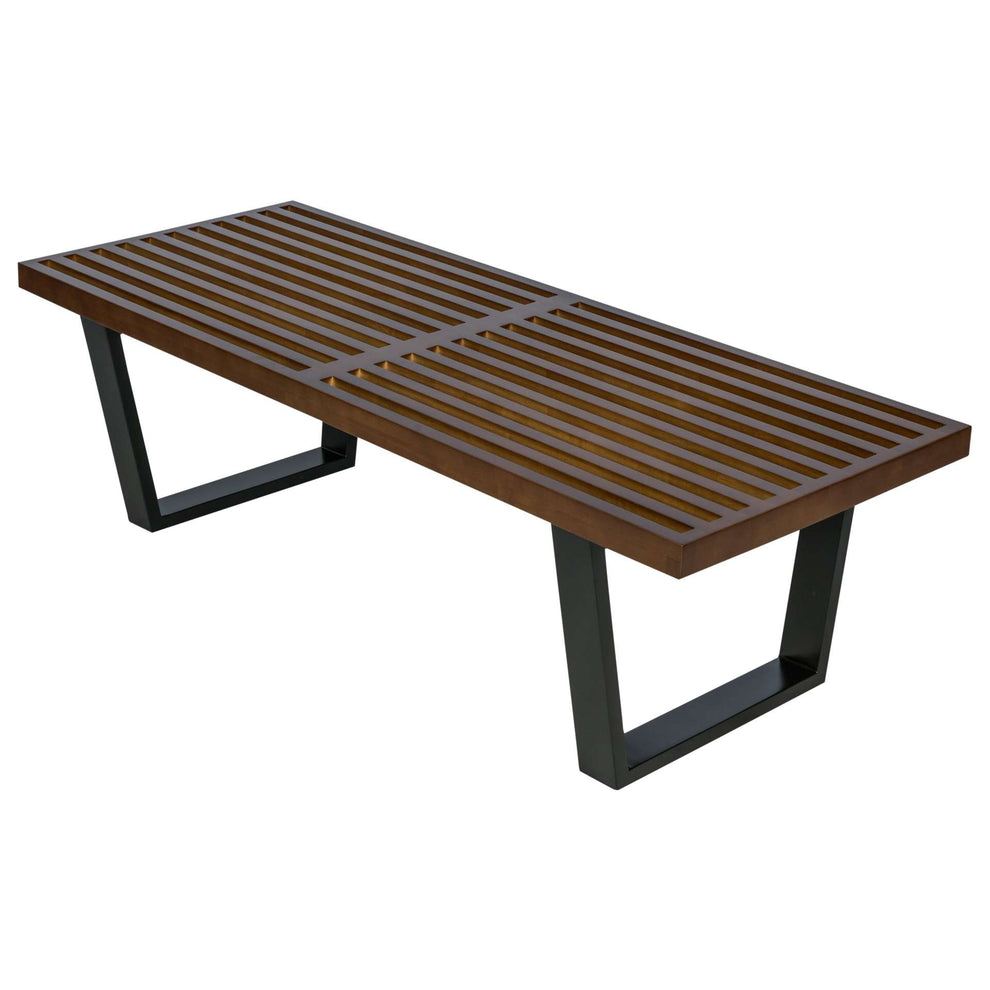 LeisureMod Mid-Century Inwood Platform Bench - 4 Feet | Benches | Modishstore - 3