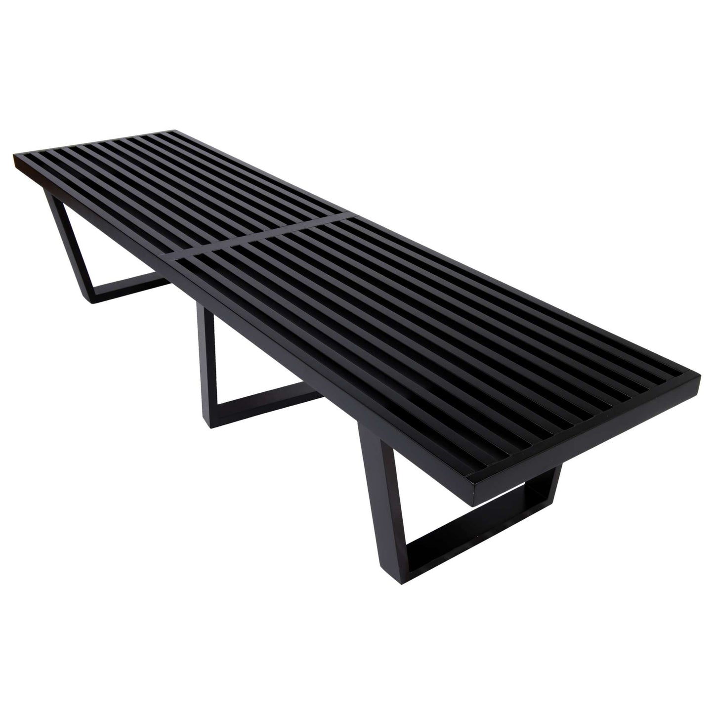 LeisureMod Mid-Century Inwood Platform Bench - 6 Feet | Benches | Modishstore - 3
