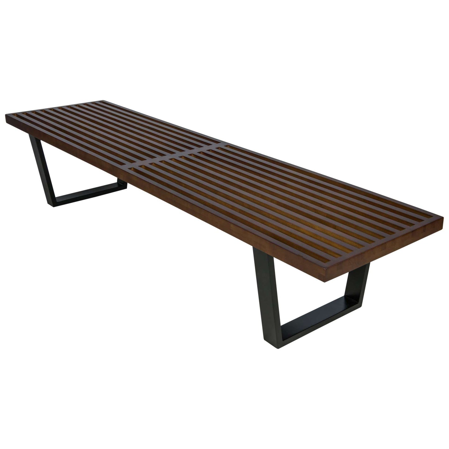 LeisureMod Mid-Century Inwood Platform Bench - 6 Feet | Benches | Modishstore - 3