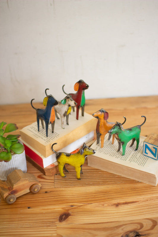 Recycled Metal Dogs by Kalalou | Modishstore | Animals & Pets