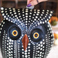 Painted Metal Owl Bank By Kalalou | Animals & Pets | Modishstore - 2