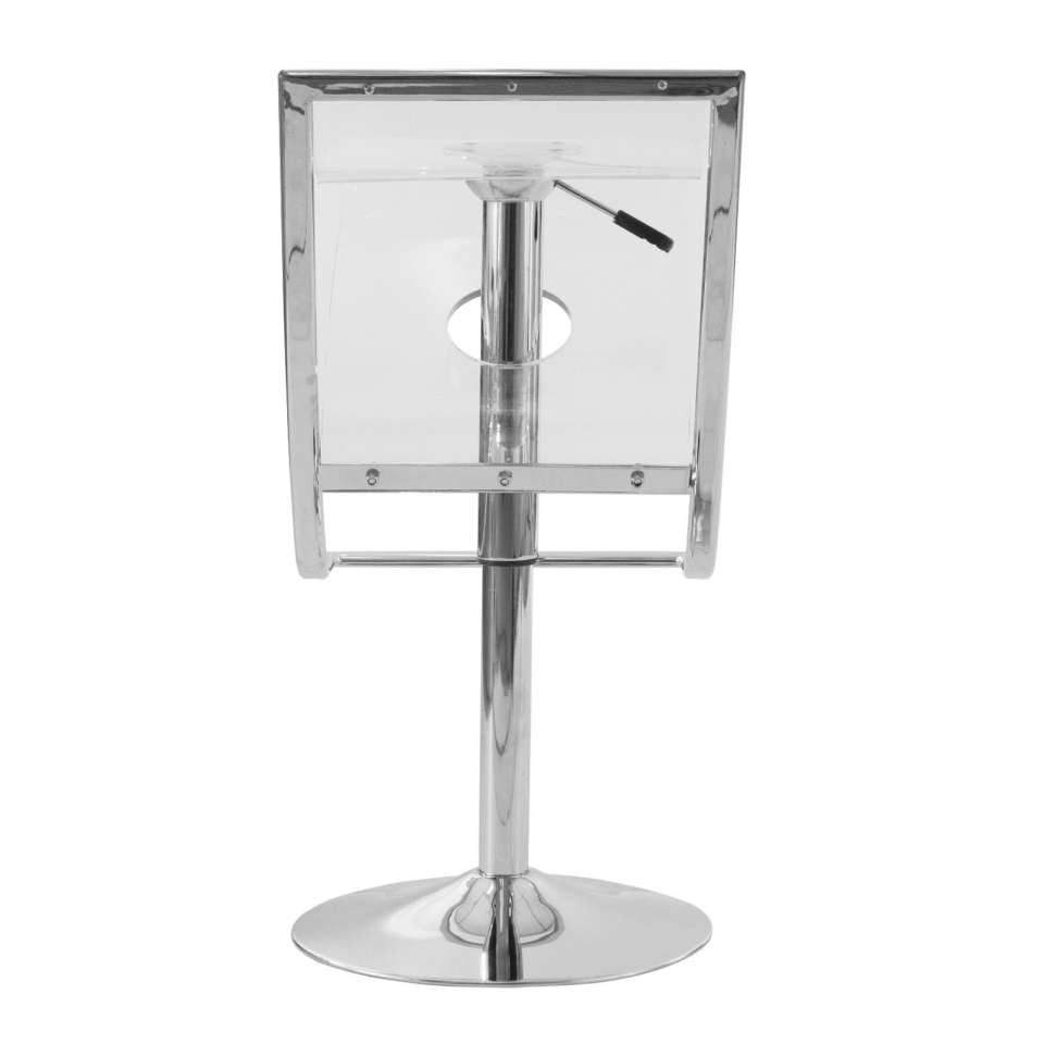 LeisureMod Napoli Transparent Acrylic Bar/Counter Stool, Set of 2 | Bar Stools | Modishstore - 3