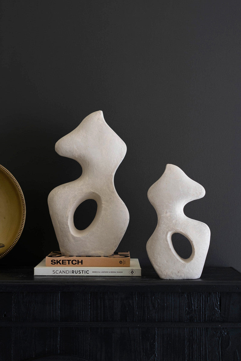 Set Of Two Paper Mache Sculptures By Kalalou | Sculptures | Modishstore - 2